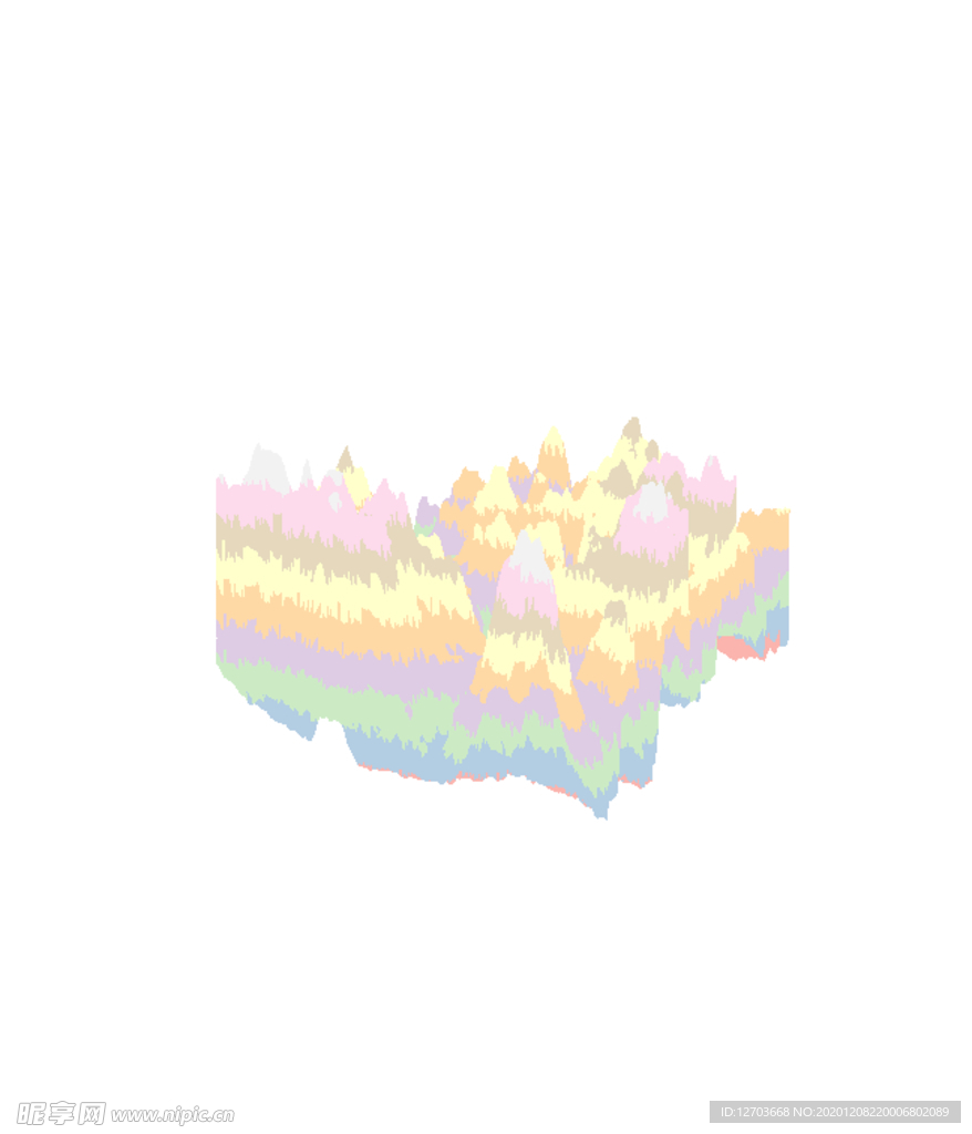 抽象山峰
