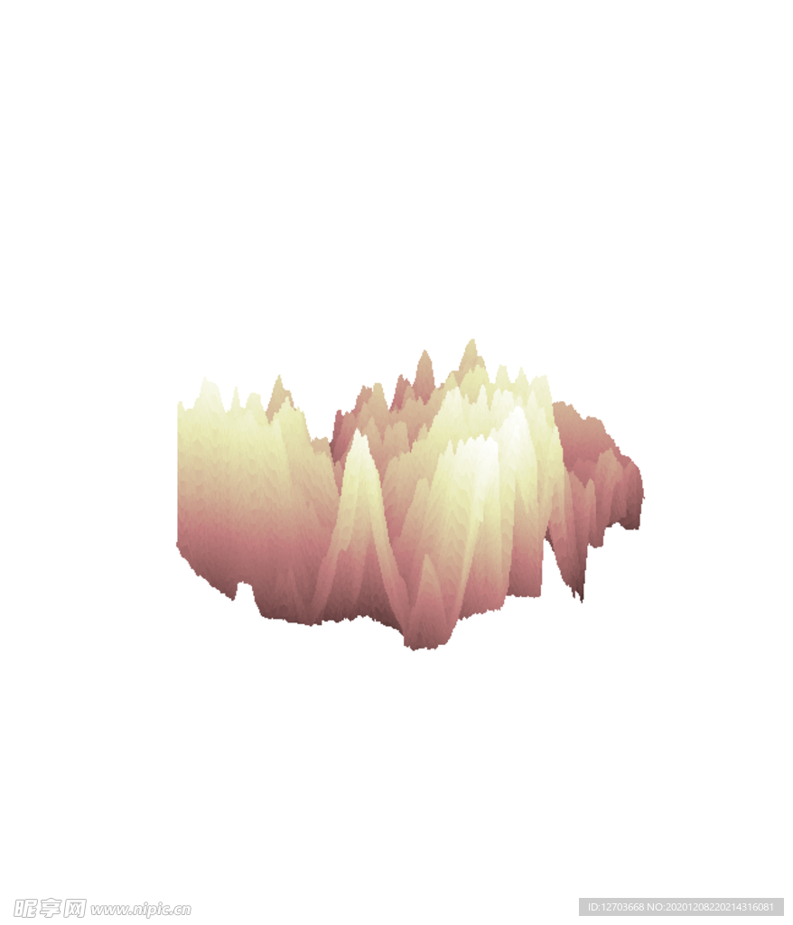 抽象山峰