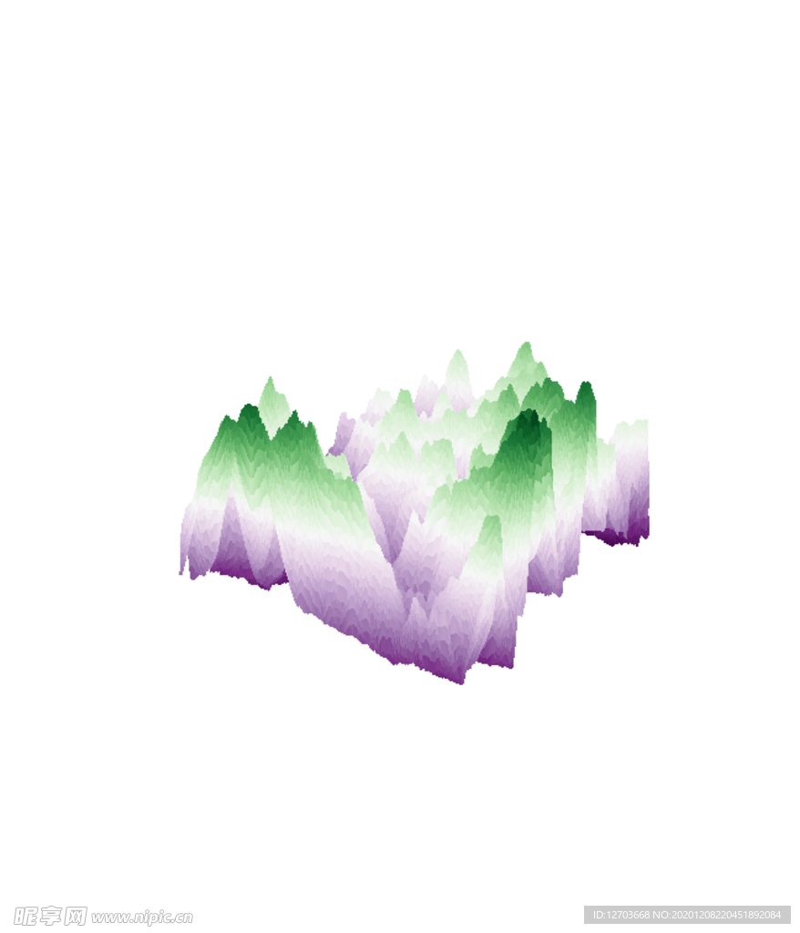 抽象山峰