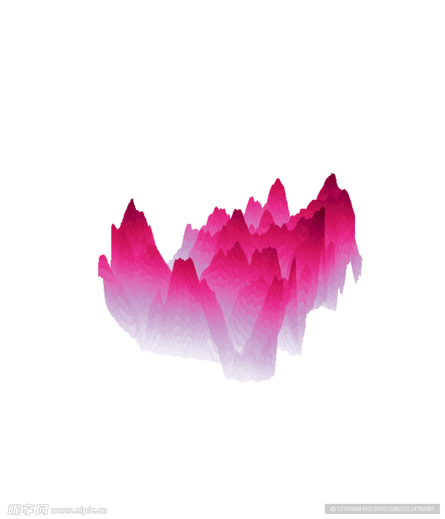 抽象山峰