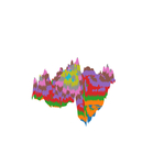 抽象山峰