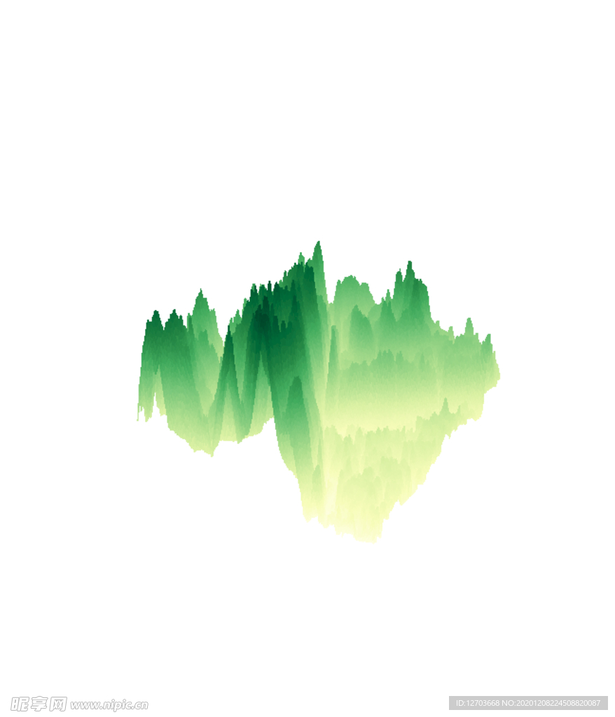 抽象山峰