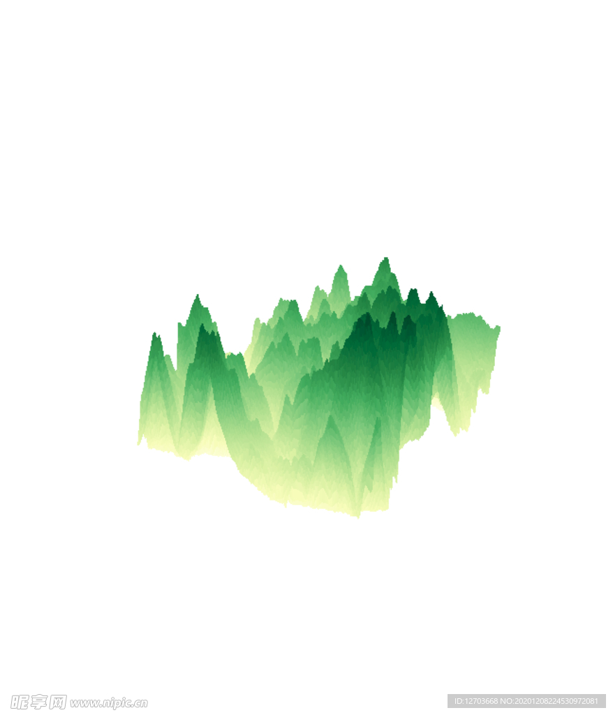 抽象山峰