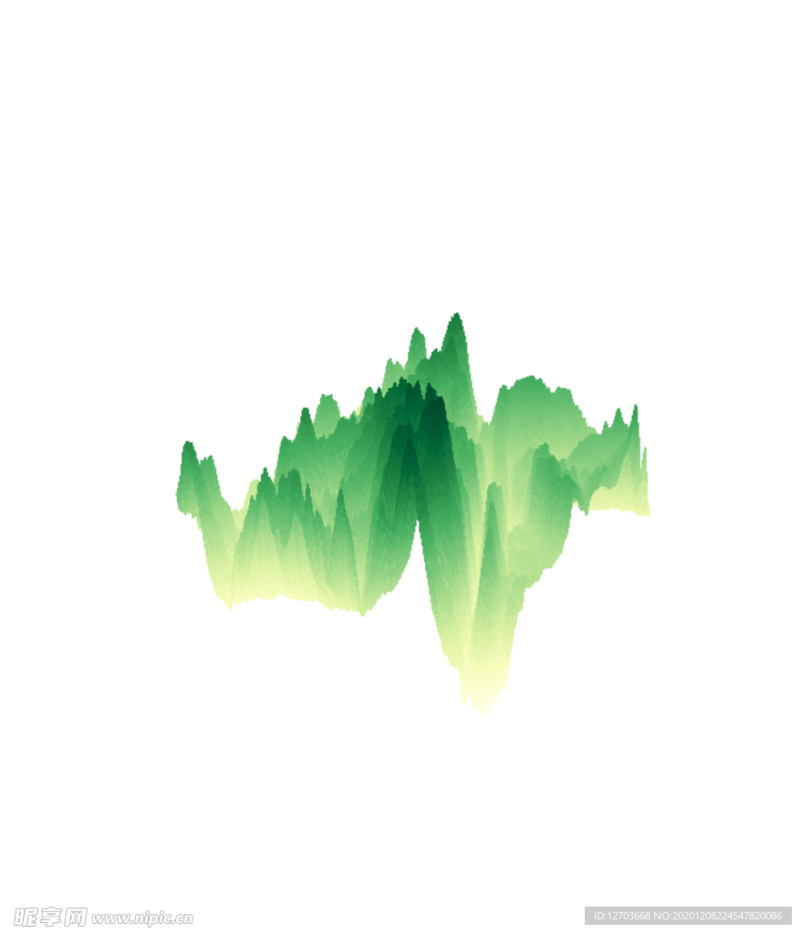 抽象山峰