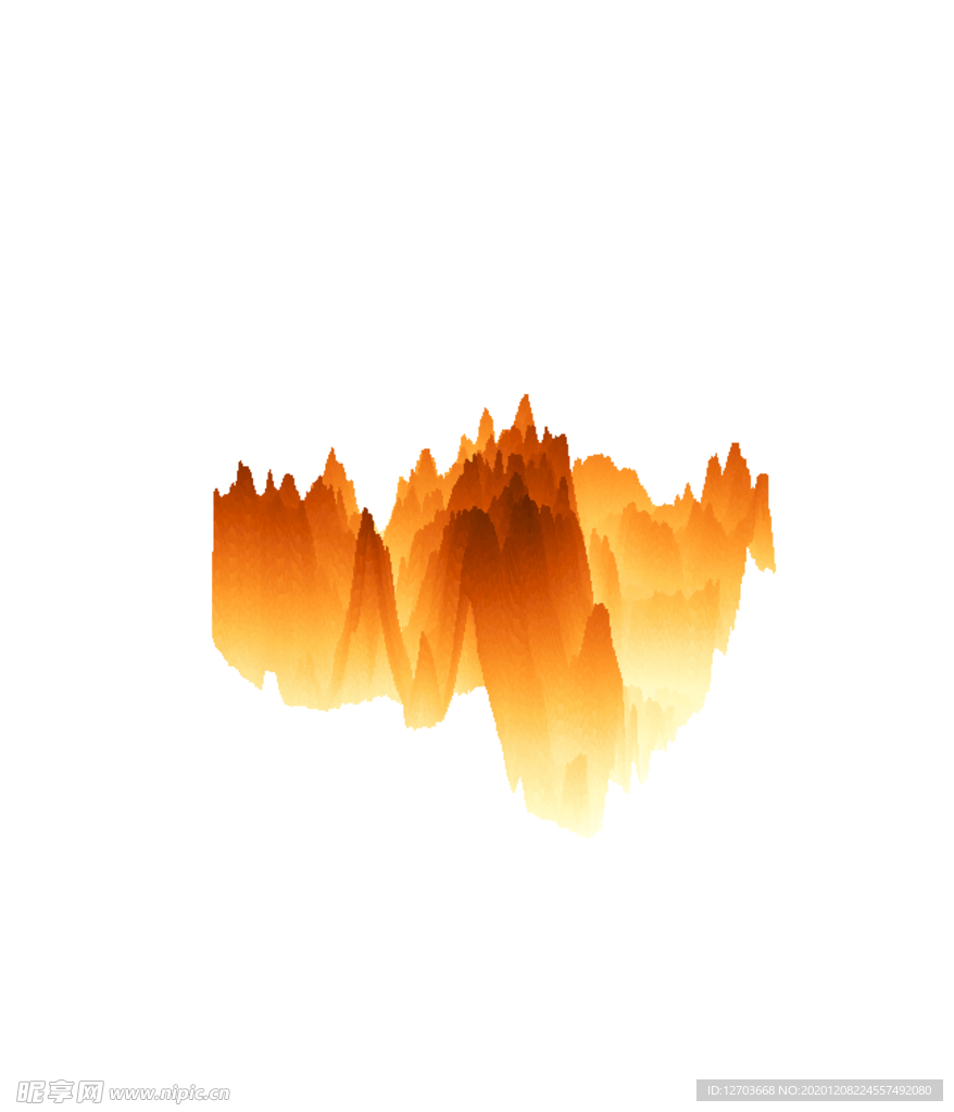 抽象山峰
