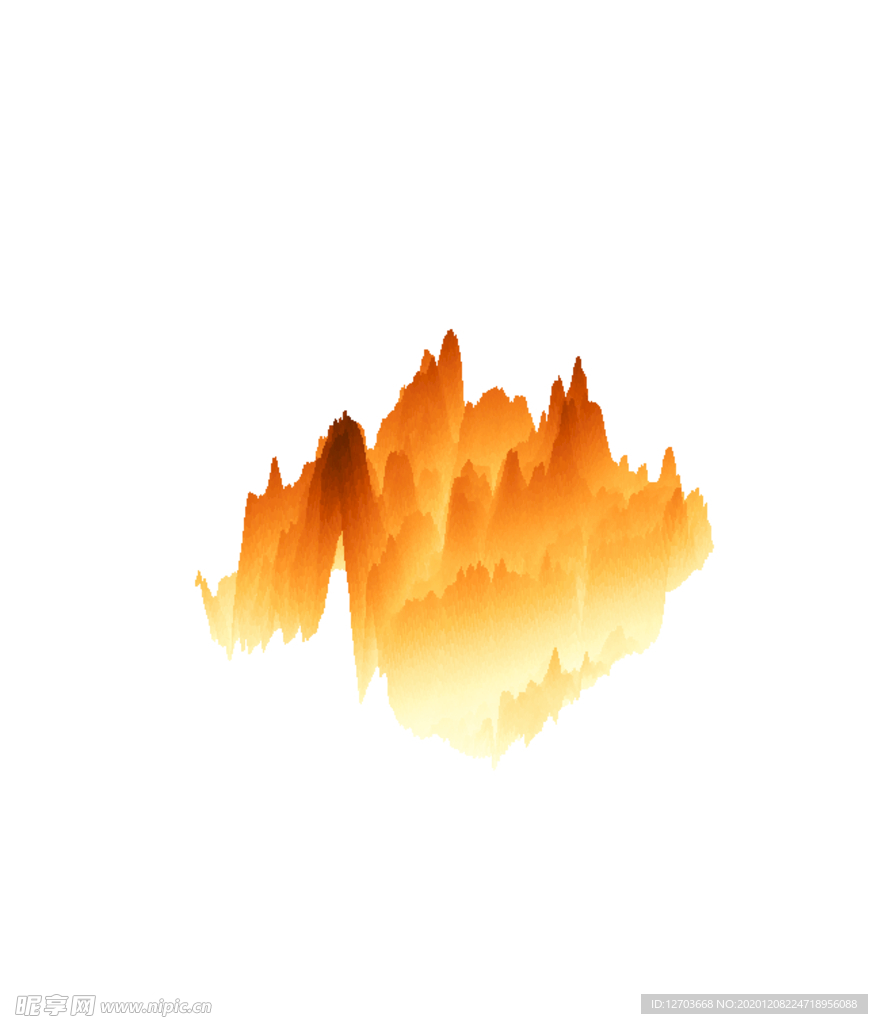 抽象山峰