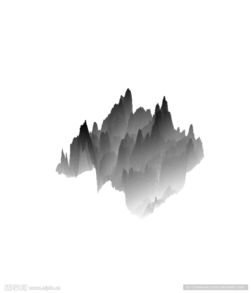 抽象山峰
