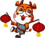 卡通牛