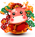 卡通牛