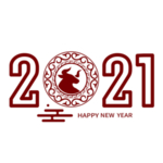 2021金银渐变创意字