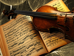 欧式复古小提琴 大提琴 海报