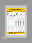 灭火器检查卡