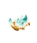 抽象山峰