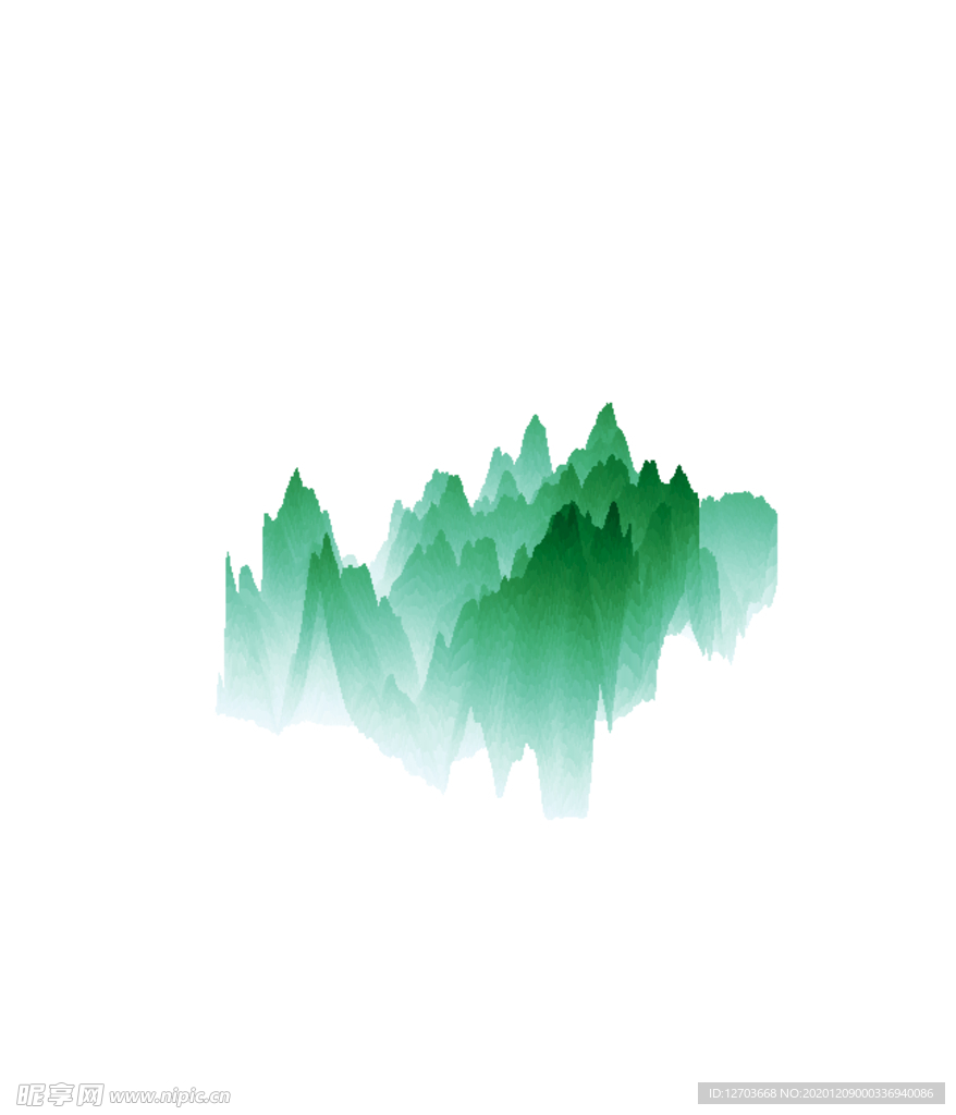 抽象山峰