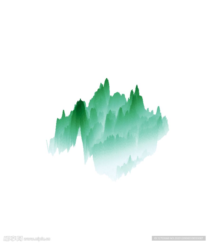 抽象山峰