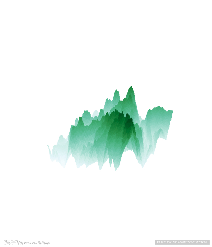 抽象山峰