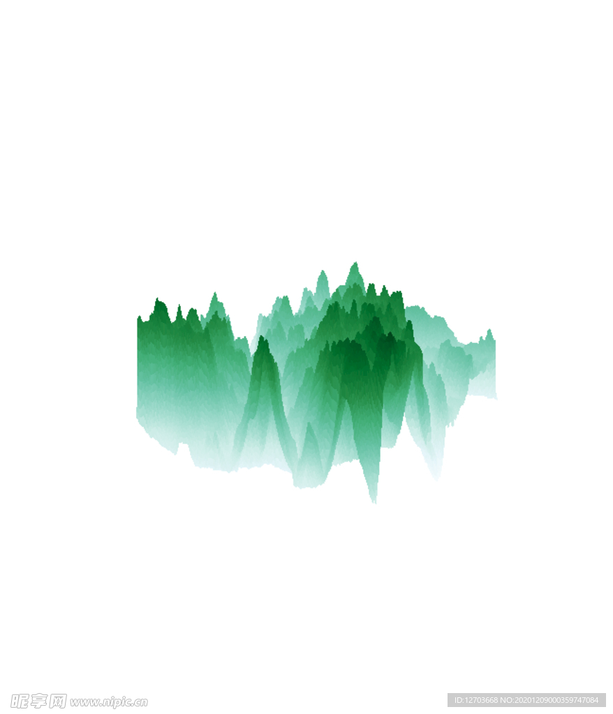 抽象山峰