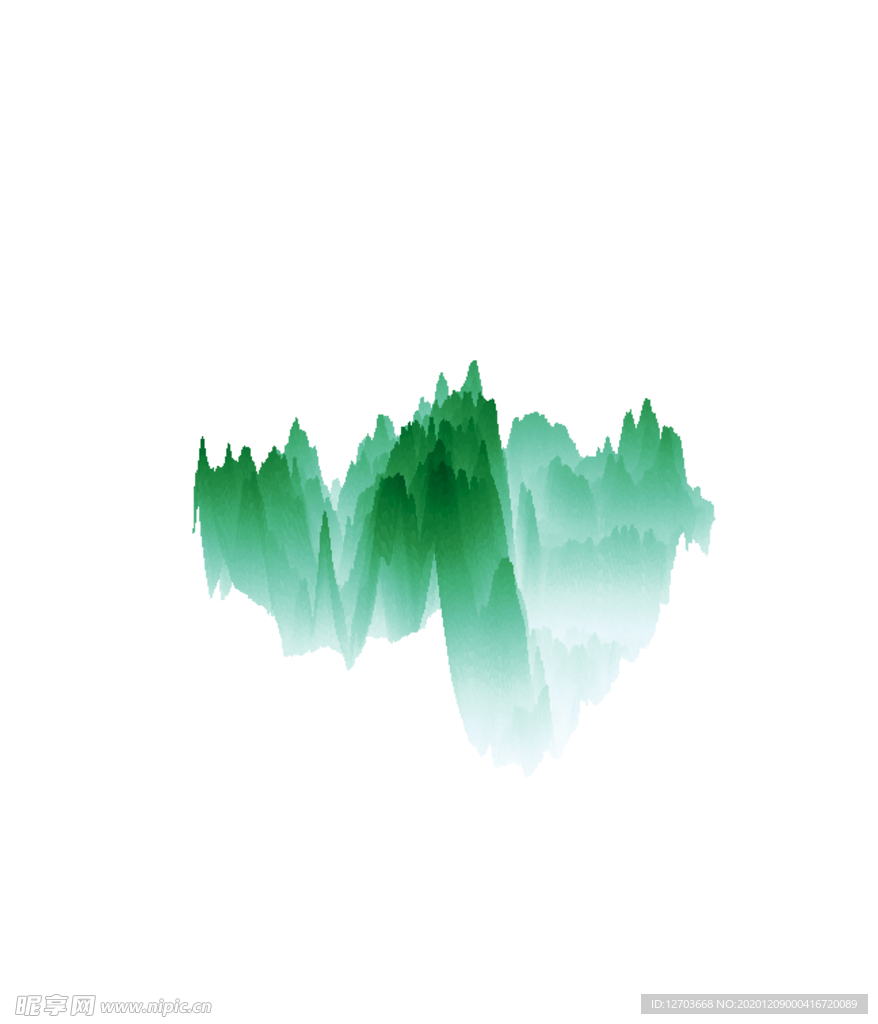 抽象山峰