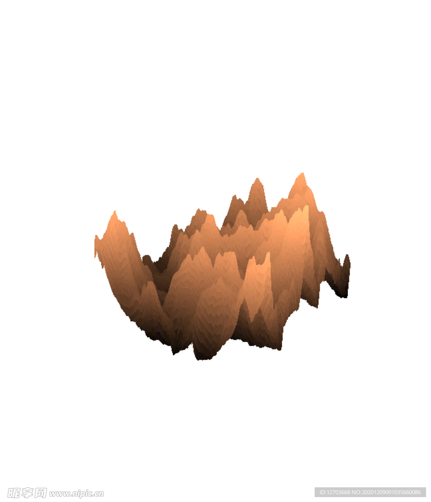 抽象山峰