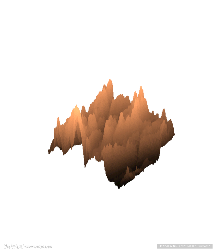 抽象山峰