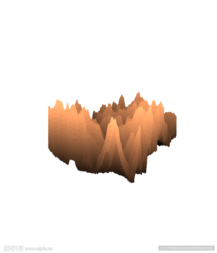 抽象山峰
