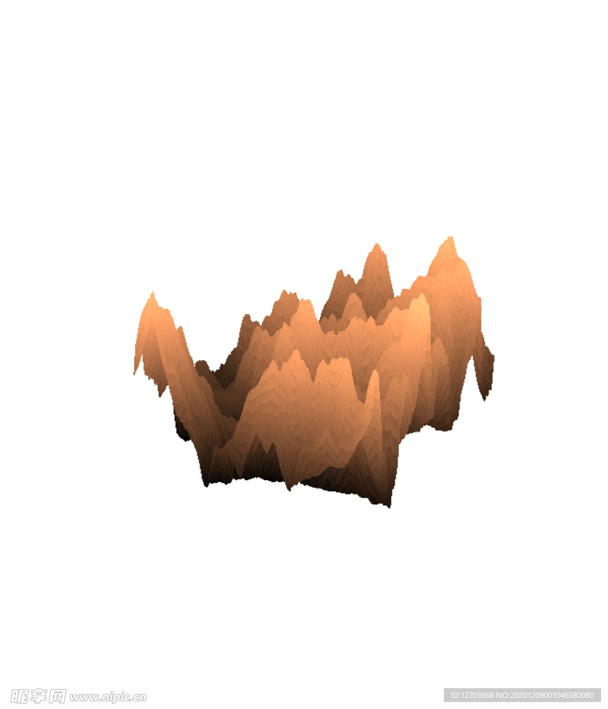 抽象山峰