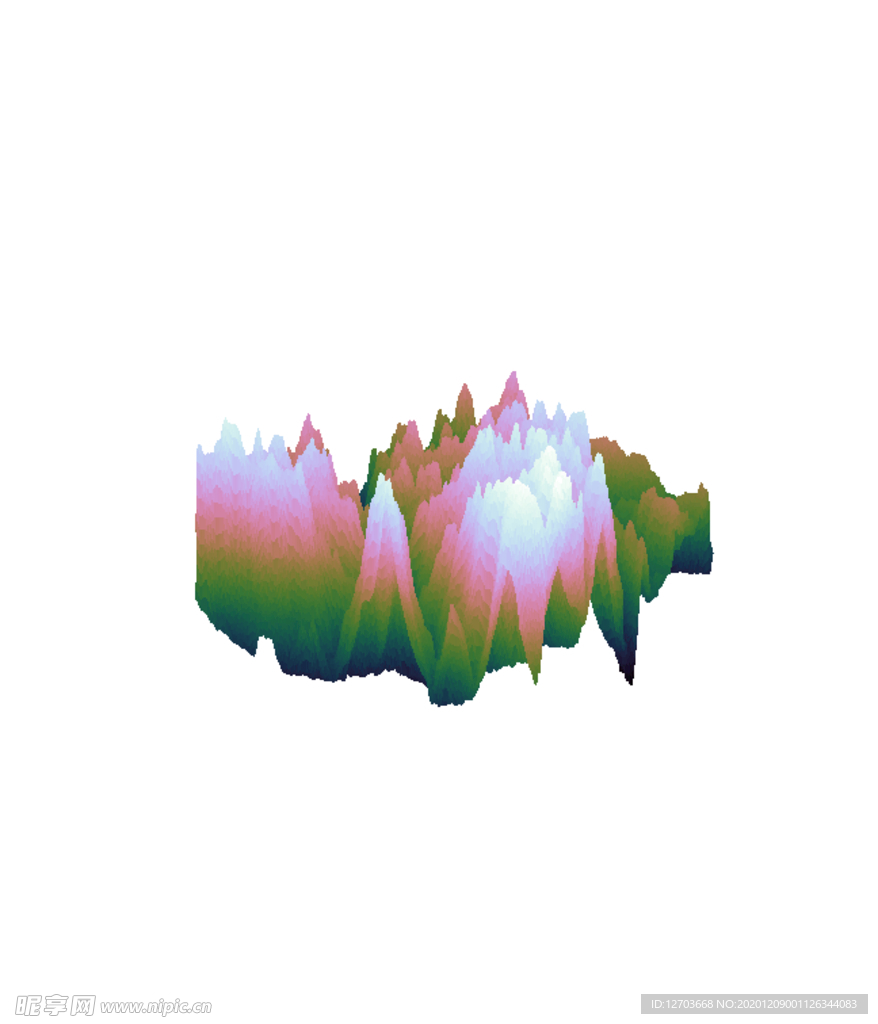 抽象山峰
