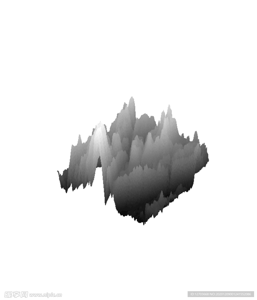 抽象山峰