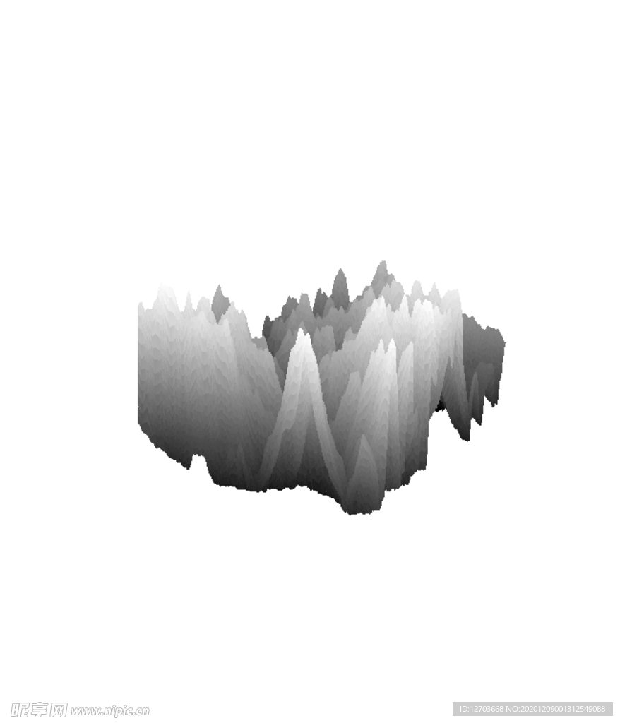 抽象山峰