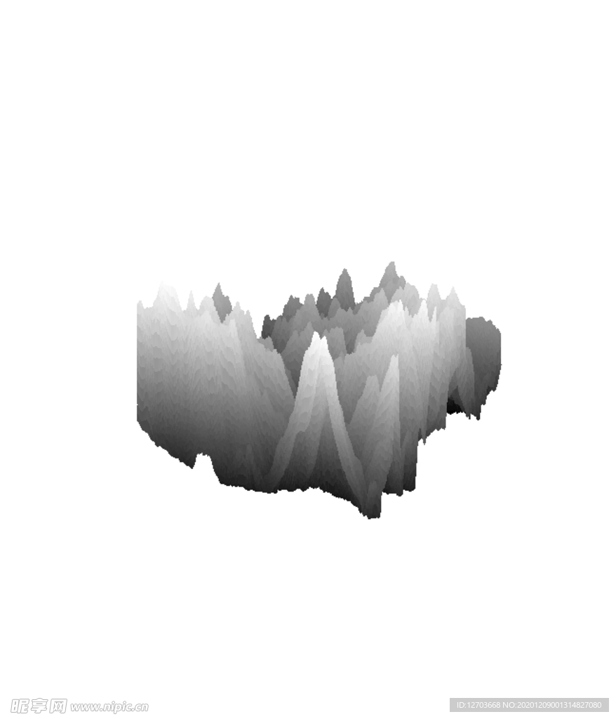 抽象山峰