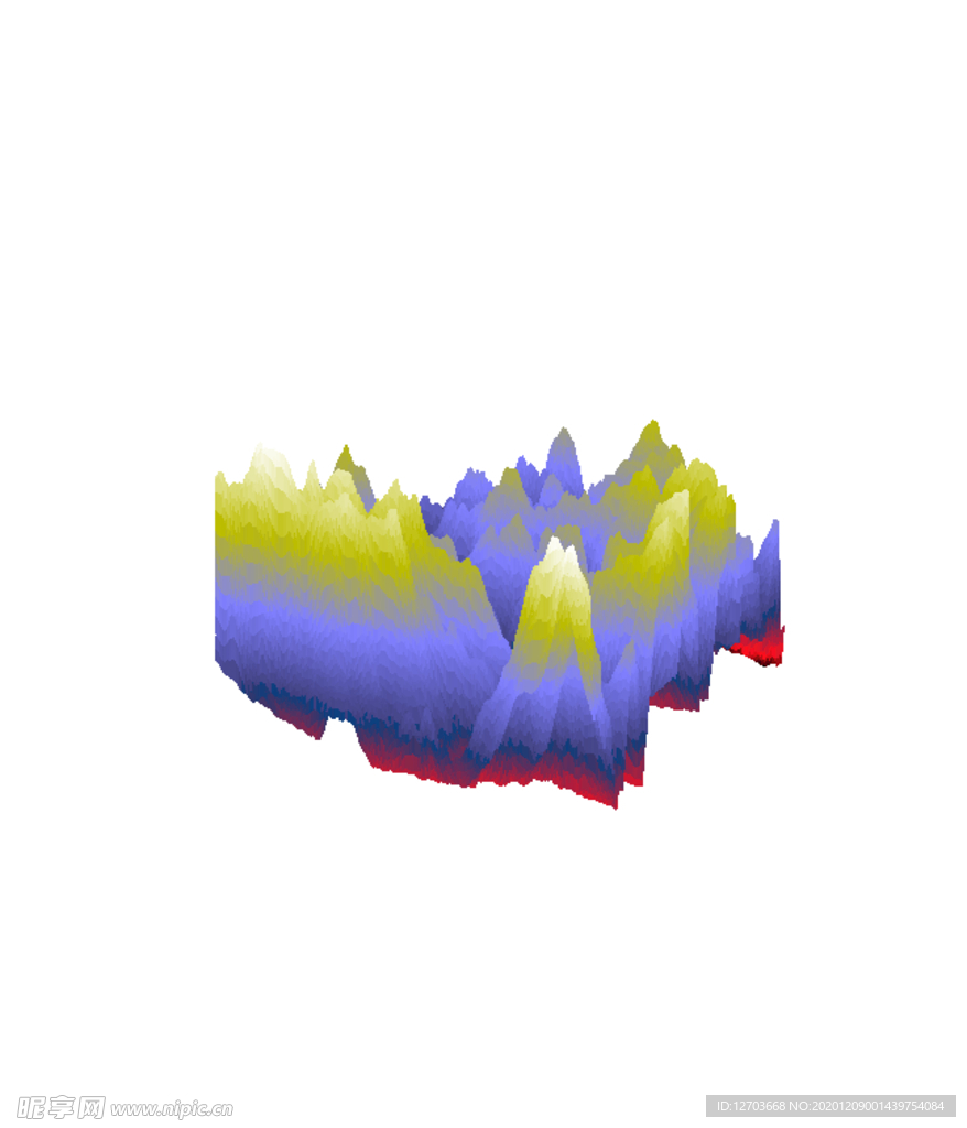抽象山峰