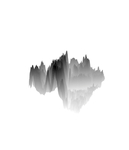 抽象山峰