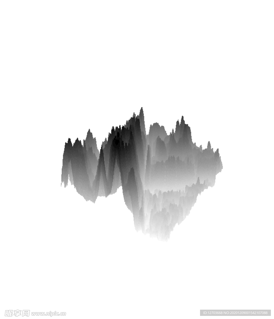 抽象山峰
