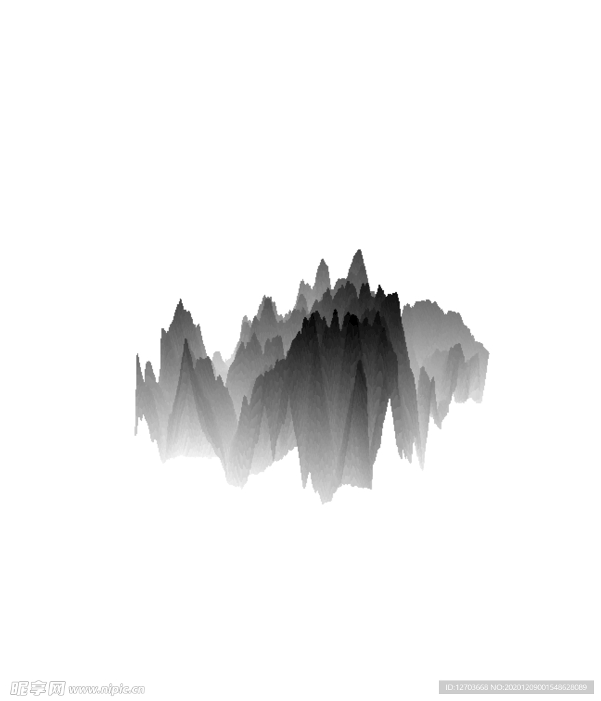 抽象山峰