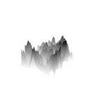 抽象山峰