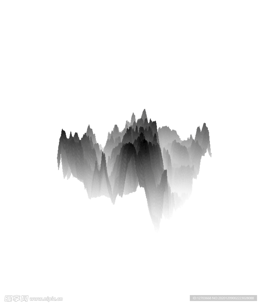 抽象山峰