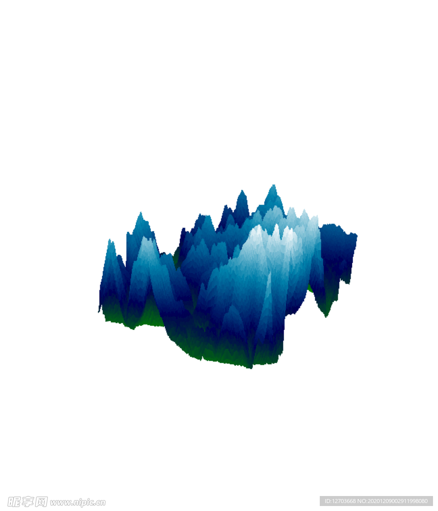 抽象山峰