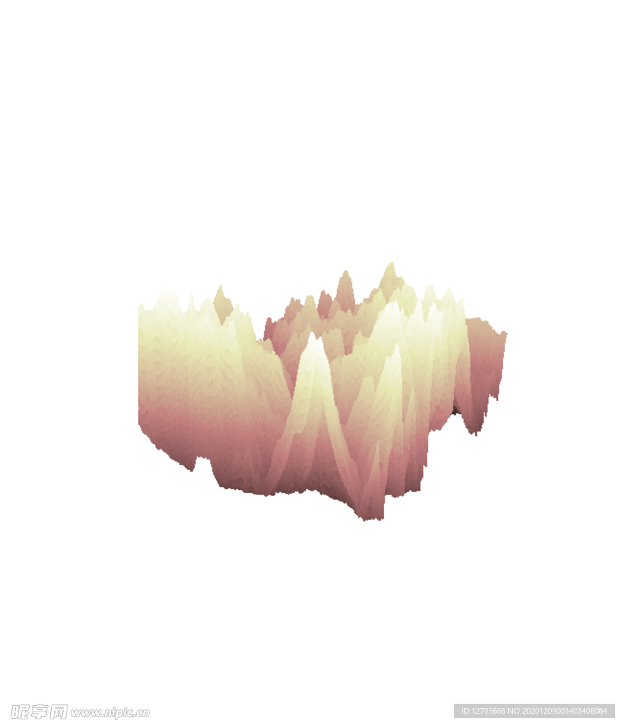 抽象山峰