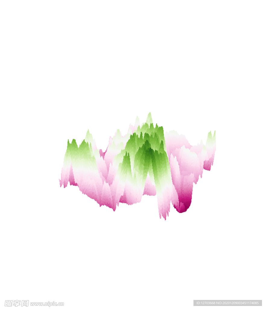 抽象山峰