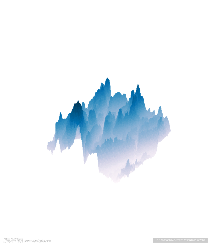 抽象山峰