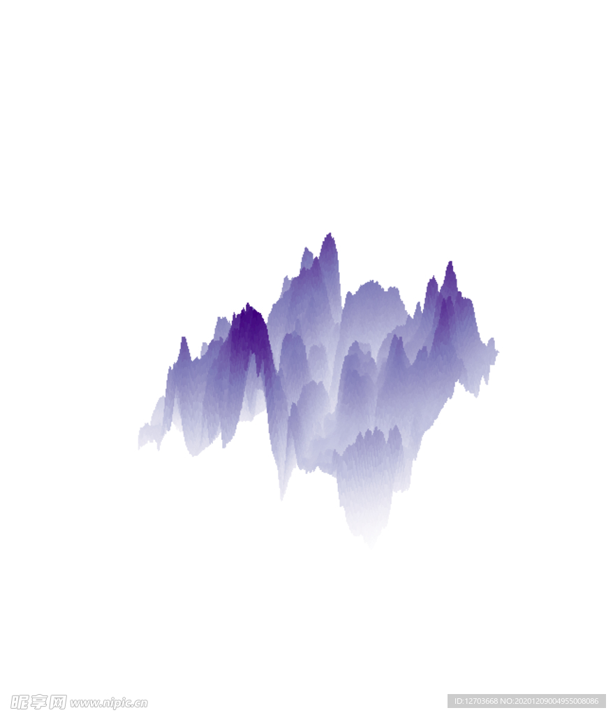 抽象山峰