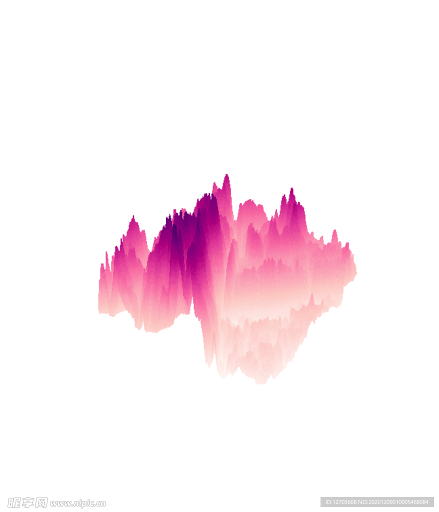 抽象山峰