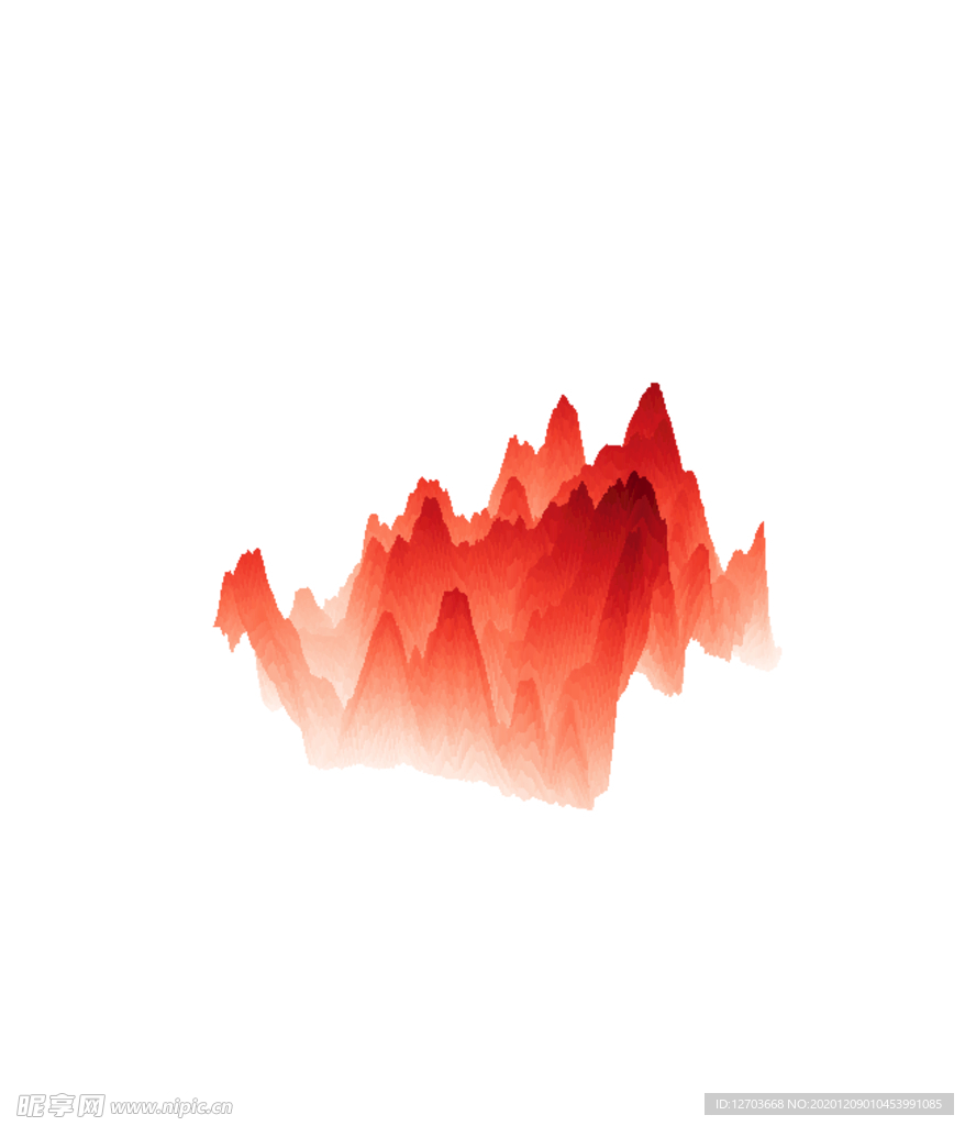 抽象山峰
