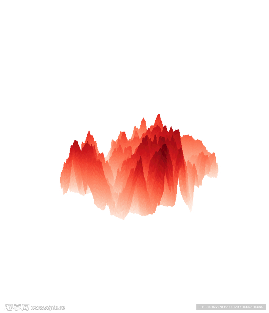 抽象山峰