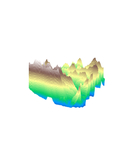抽象山峰