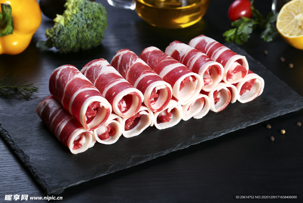 美食羊肉卷