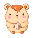 卡通呆萌松鼠