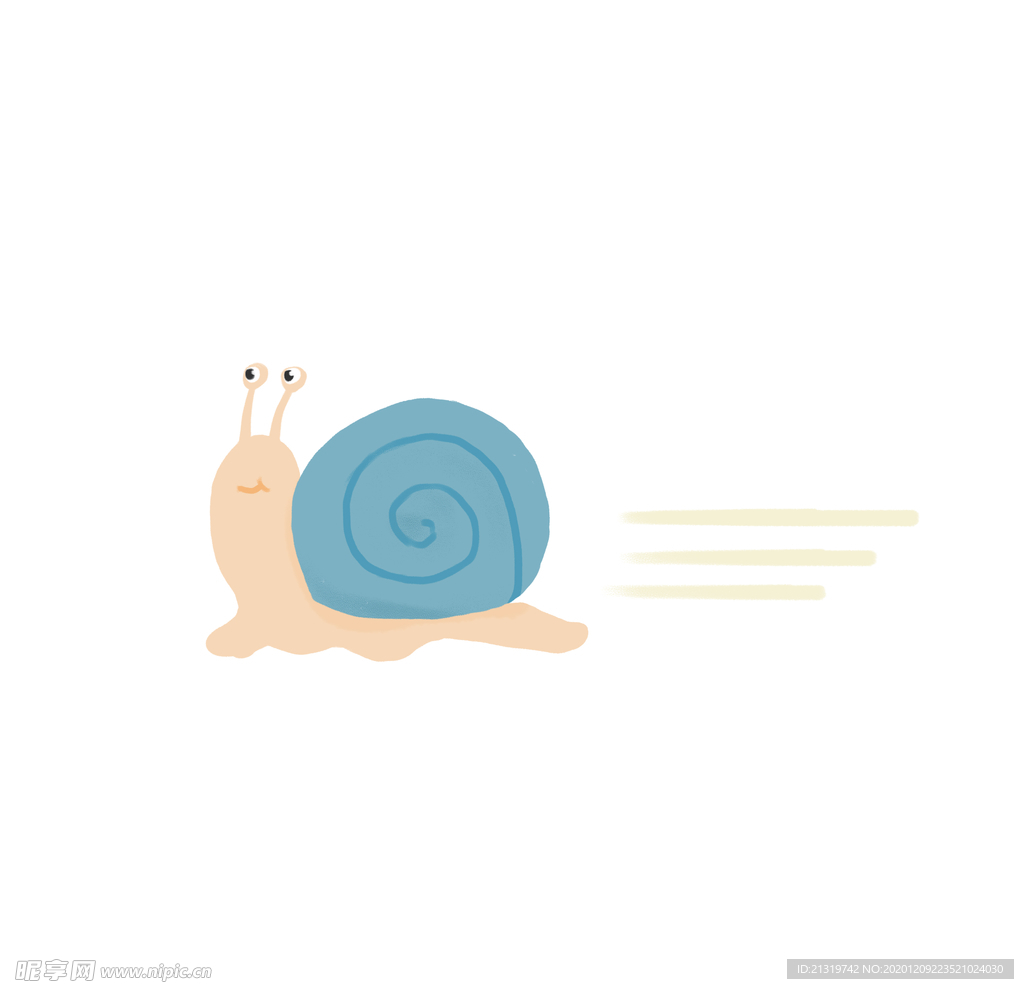 蜗牛插画