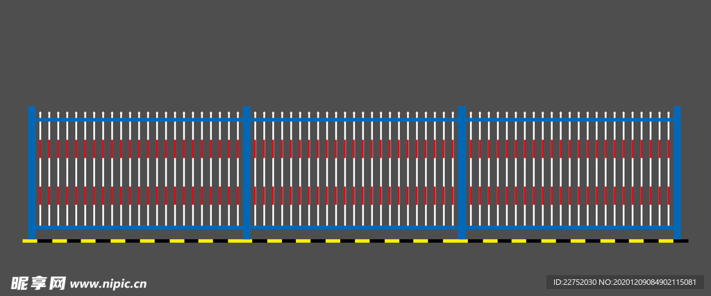 围栏平面布局效果图
