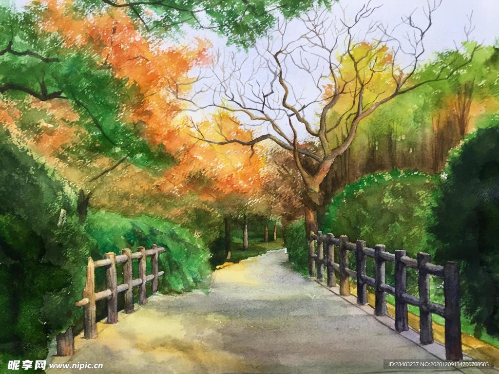 水彩画